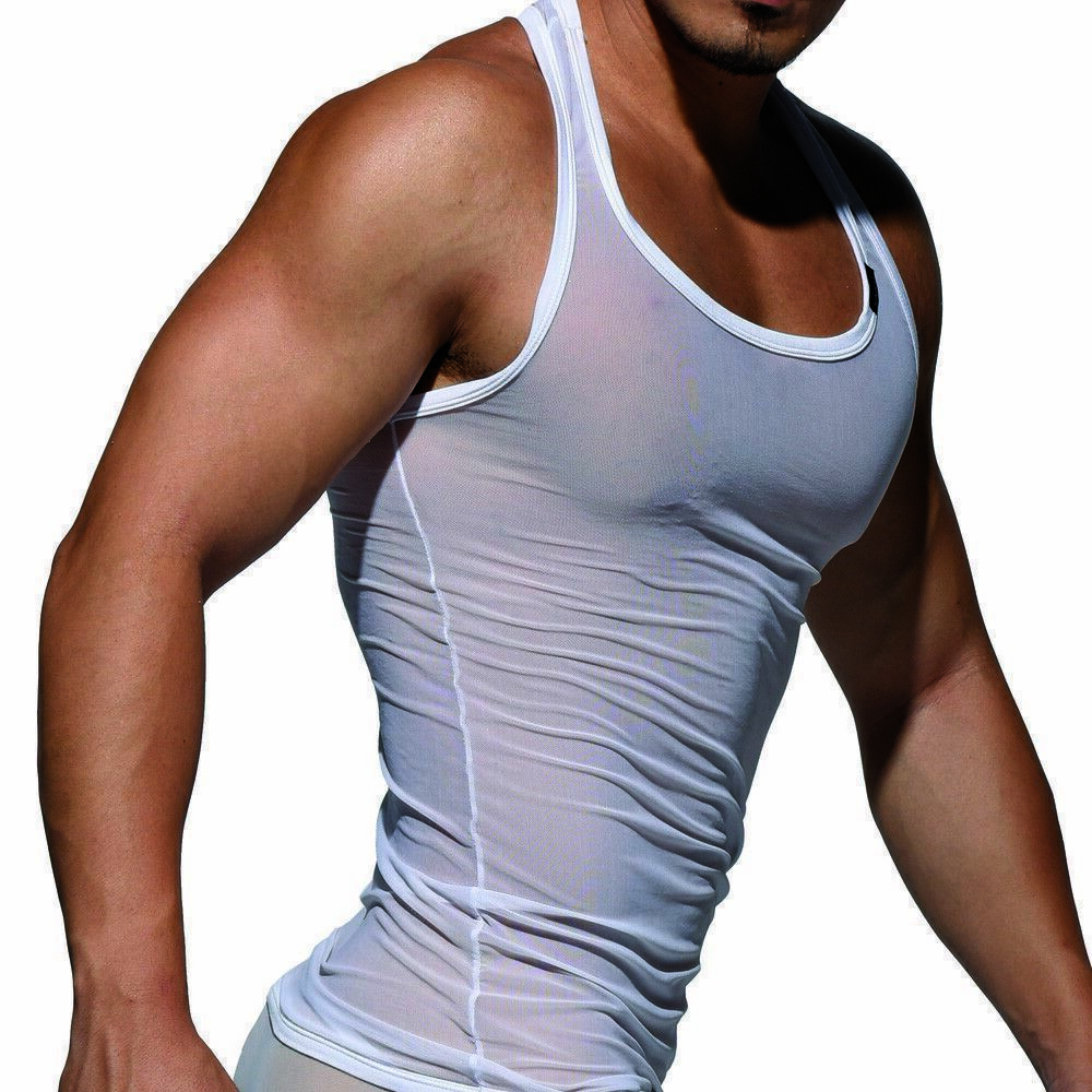 Private Structure Tanktop Desire Intima mesh Tank Top Singlet White 3451 91 gallery