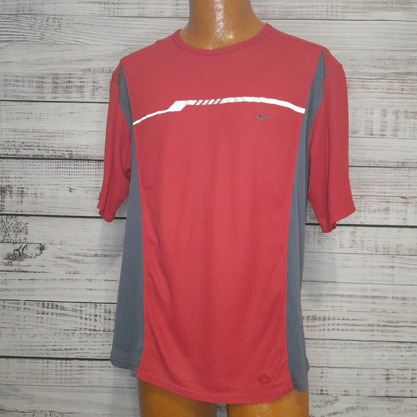Vintage 90s Nike T Shirt Mens XL Sphere Dry Red Swoosh Activewear Athleisure gallery