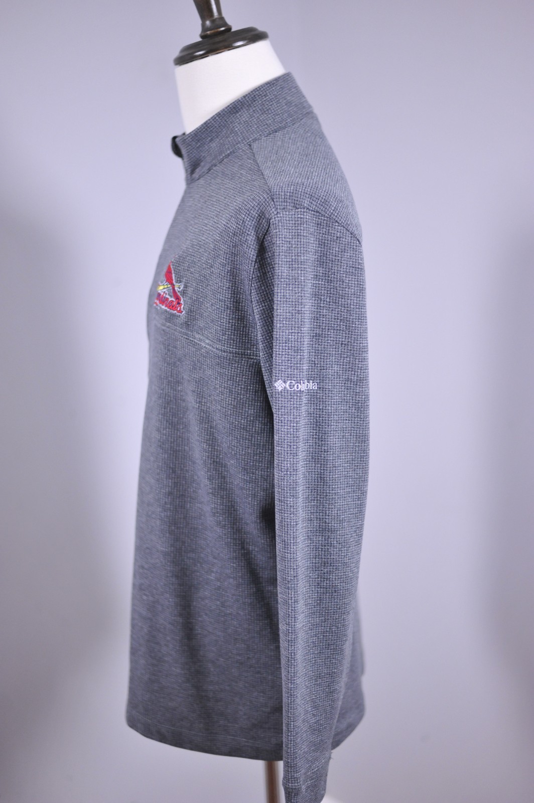 Columbia Golf Performance 1/4 Zip Pullover St. Louis Cardinals Gray Men's Large gallery