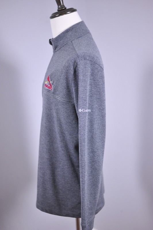 Columbia Golf Performance 1/4 Zip Pullover St. Louis Cardinals Gray Men's Large gallery