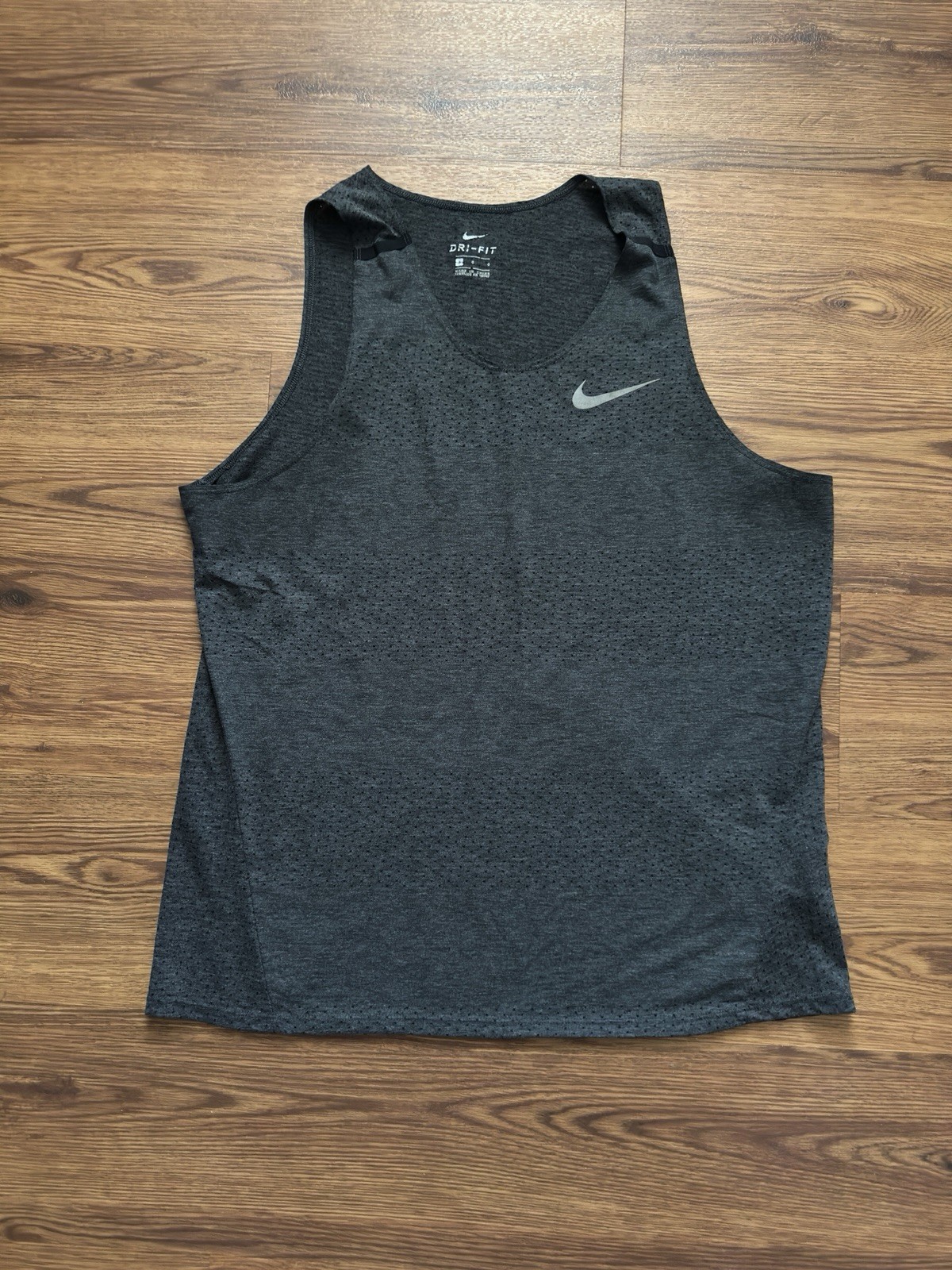 Nike Mens Dri-fit Track & Field Raceback Tank Top Running Pacer Run Club Size L gallery