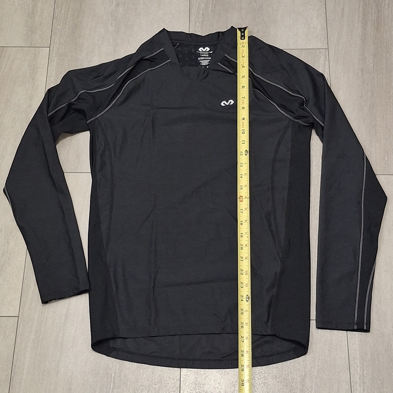 MCDAVID Black Compression Long Sleeve Top Size Large gallery