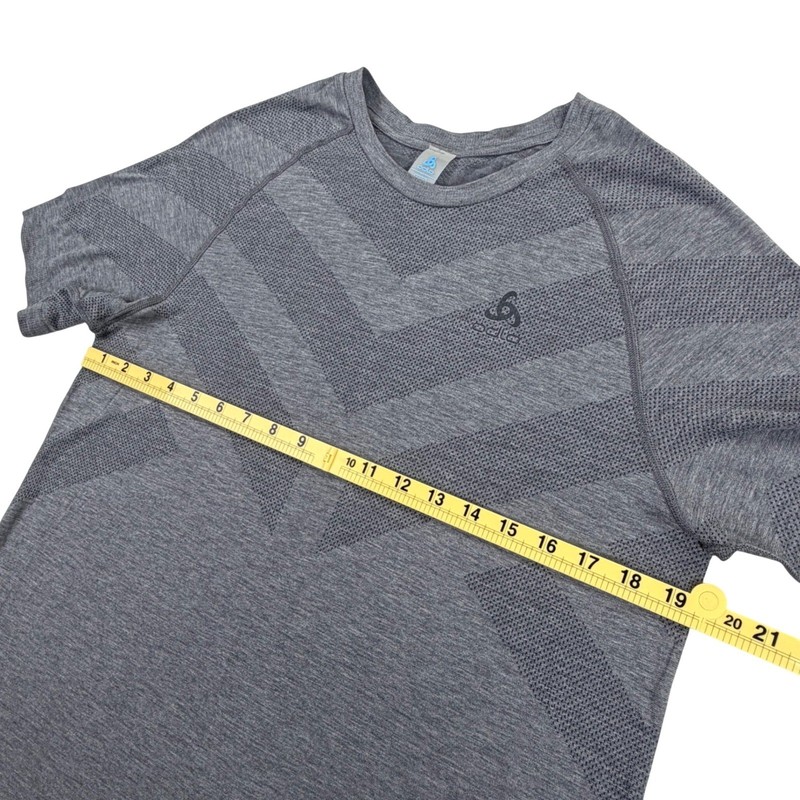 Odlo Kinship Light T Shirt Men Large Gray Lyocell Blend Short Sleeve Performance gallery