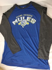 Alamo Heights Mules Long Sleeve Shirt Mens XXL 2XL High School Logo