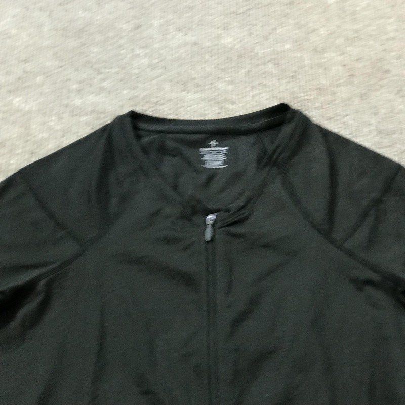Tommie Copper Compression Shirt Mens Large Black Lower Back Support Full Zip gallery