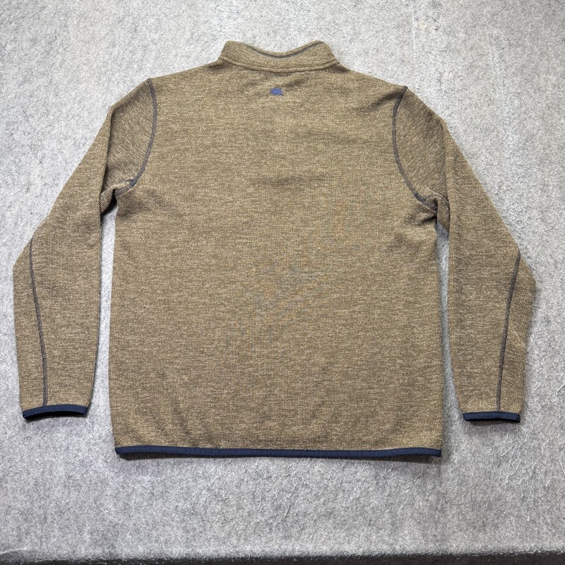 Onward Reserve 1/4 Snap Pullover Men M Beige Performance Stretch gallery
