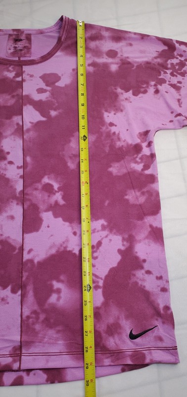Mens Nike Size L Dri-FIT All Over Print Short-Sleeve Yoga Shirt DX0922-653 Ca4 gallery