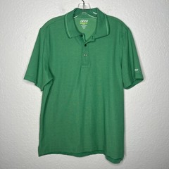 IZOD Mens Performx Xtreme Function Golf Rugby Polo Shirt Green Large
