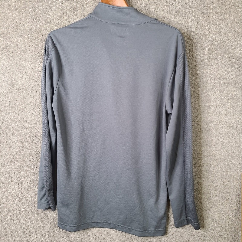 MLB St Louis Cardinals Shirt Mens M Gray Quarter Zip Pullover Polyester Athletic gallery