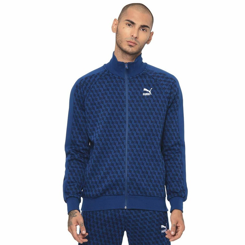 Puma LUXE TRACK AOP JACKET All Over Print Graphic Sweat Shirt t7 top Men sz S~NW gallery