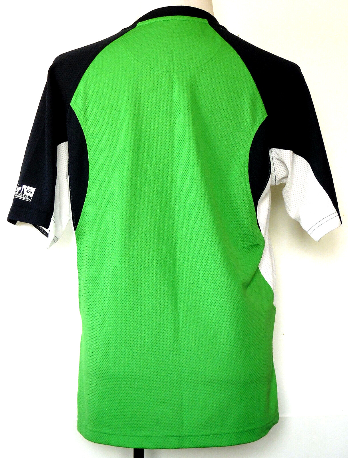 Elite Quiksilver Performance Tech Green and Navy Blue Polyester Mesh S/S Shirt M gallery