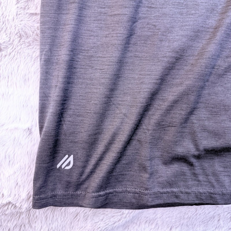 Eddie Bauer FreeDry Men's Gray Logo T-Shirt L Crew Neck Moisture Wicking gallery