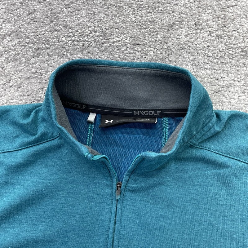 Under Armour Sweater Mens Medium Coldgear Pullover Barrington Golf Club Aurora gallery