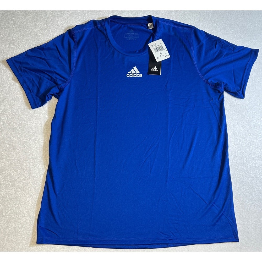 Adidas Creator Tee Men's Blue AEROREADY Athletic T-Shirt XL