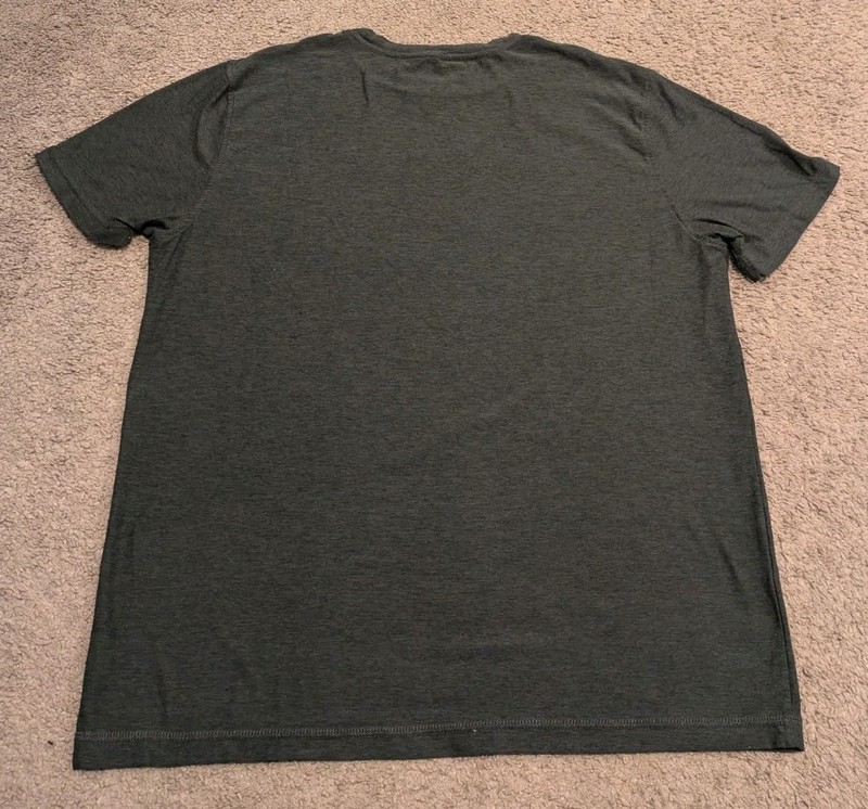 Vuori Strato Tech Tee Short Sleeve Dark Charcoal Navy Heather V126 Men's Large gallery