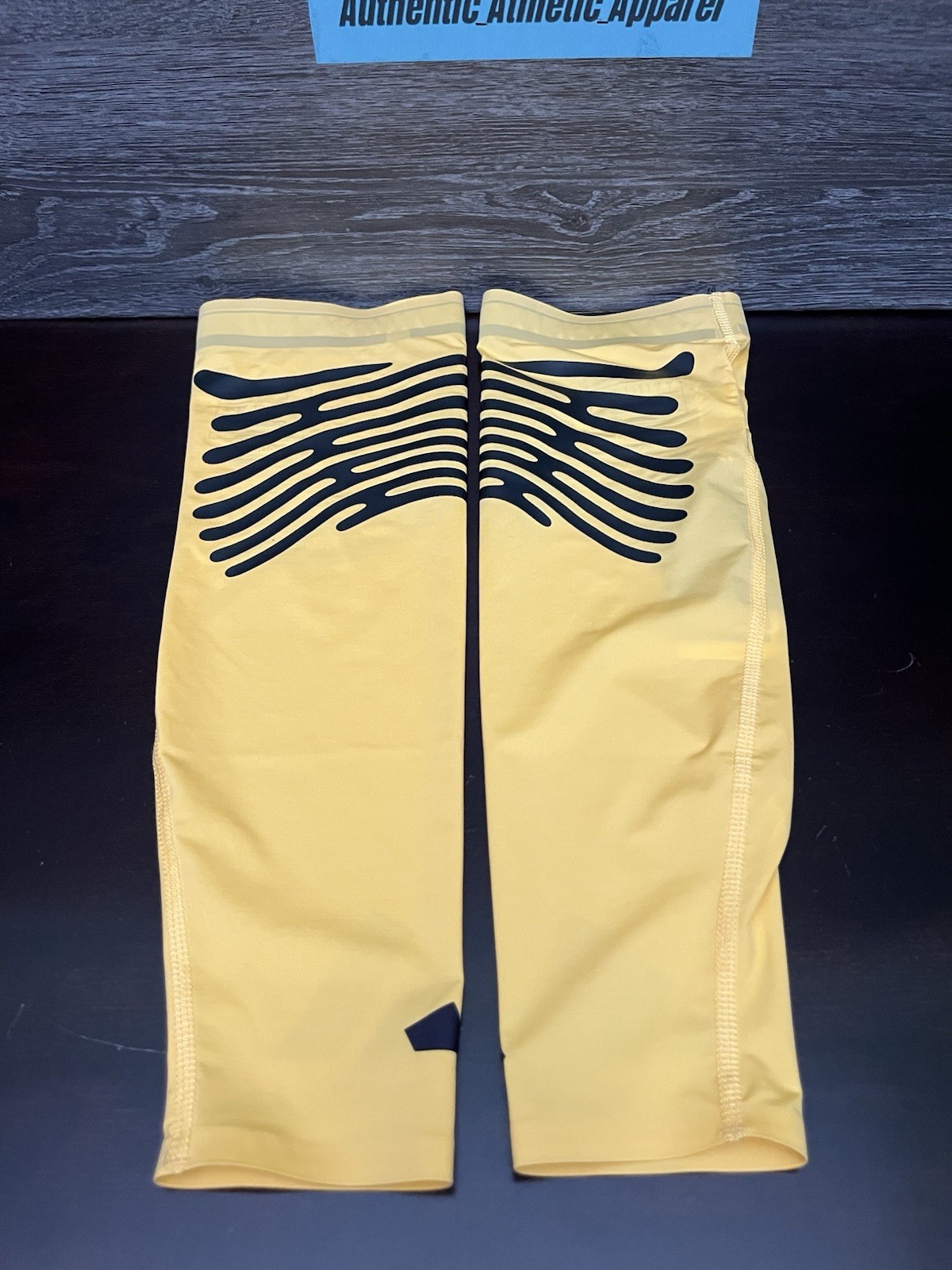Adidas Adizero 2024 Rheon Pro Elite Team Arm Sleeves Yellow Size L IK9719 RARE gallery