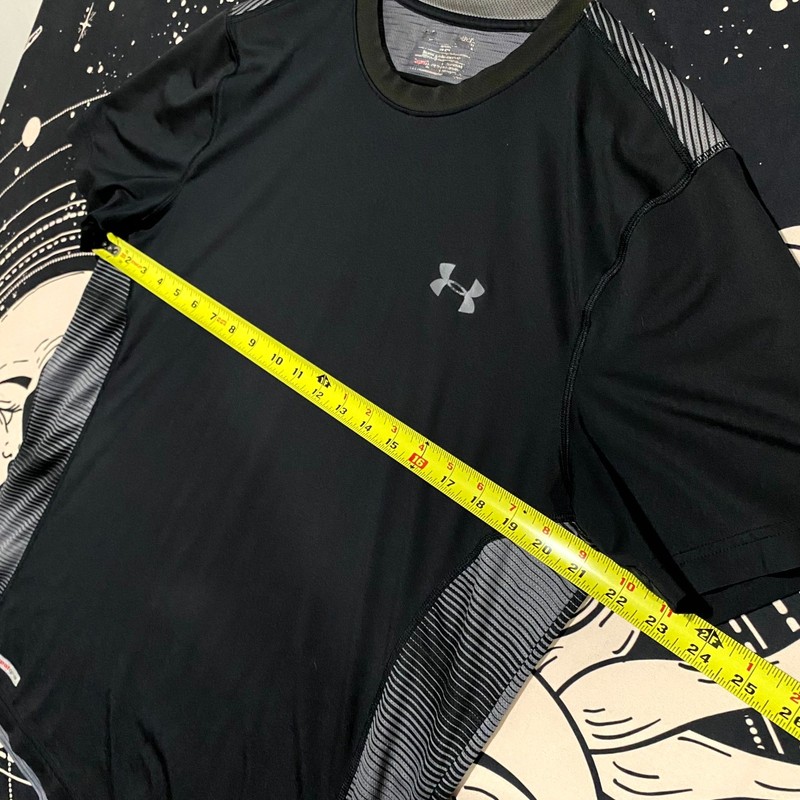 Under Armour HeatGear T-Shirt Men's Black Classic Athleisure Sports Activewear gallery