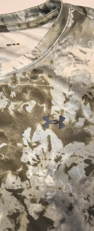 Under Armour Men’s M Gray Camo Long Sleeve Crew Neck T-Shirt Loose Fit Logo gallery