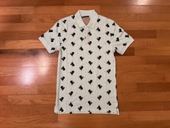 New S Nike Tennis Polo Shirt Doberman Dog All Over Print Mint DQ4577-379 Men