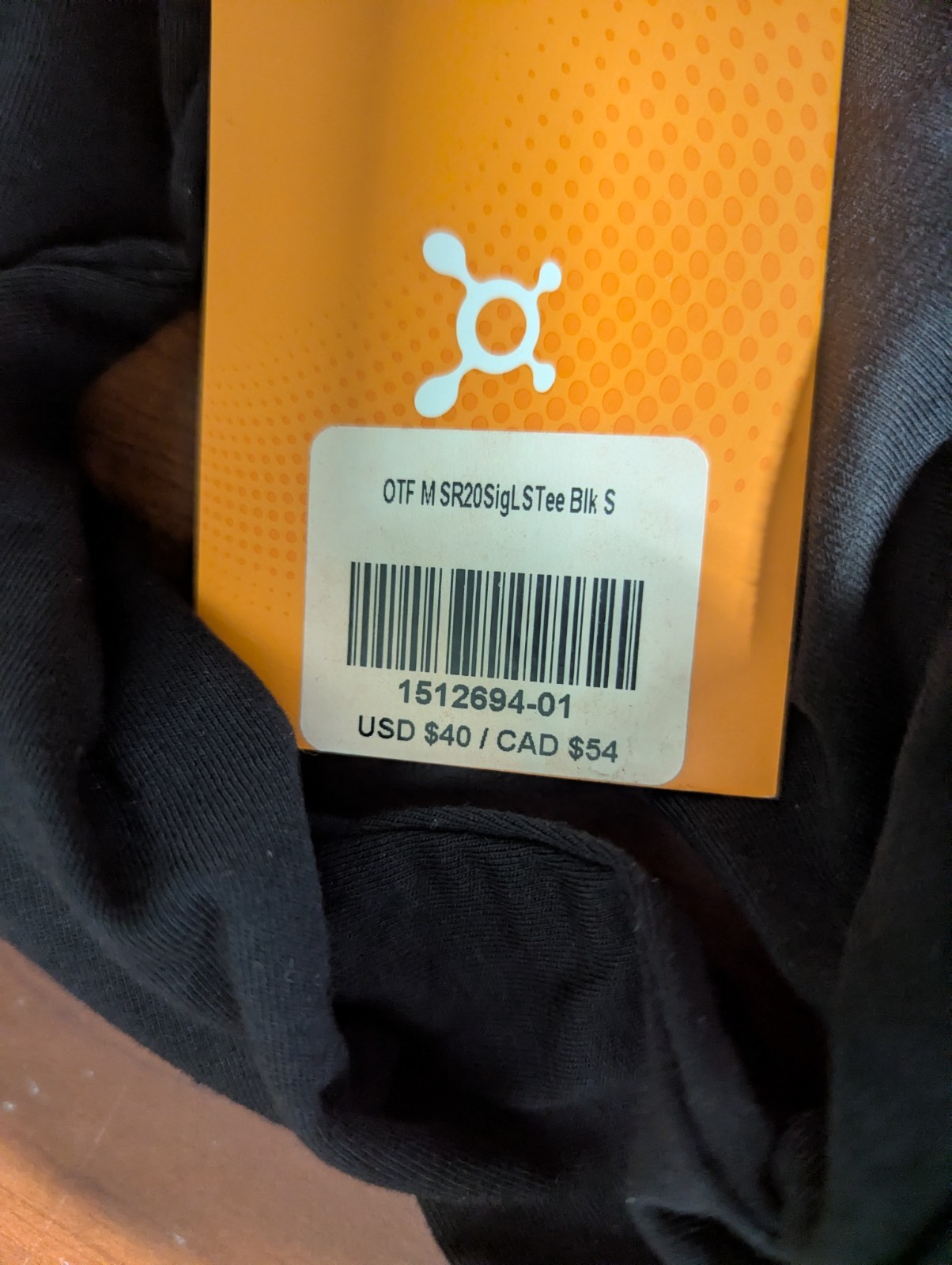 Orange Theory Mens Size Black Small Sleeve Activewear OTF gallery