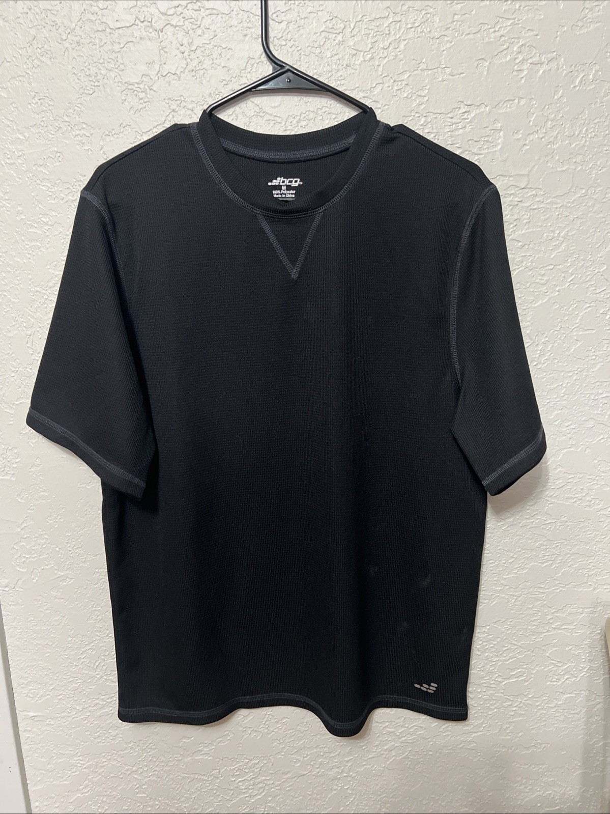 Nice BCG Black Polyester Short Sleeve Shirt Size L Men's Medium gallery
