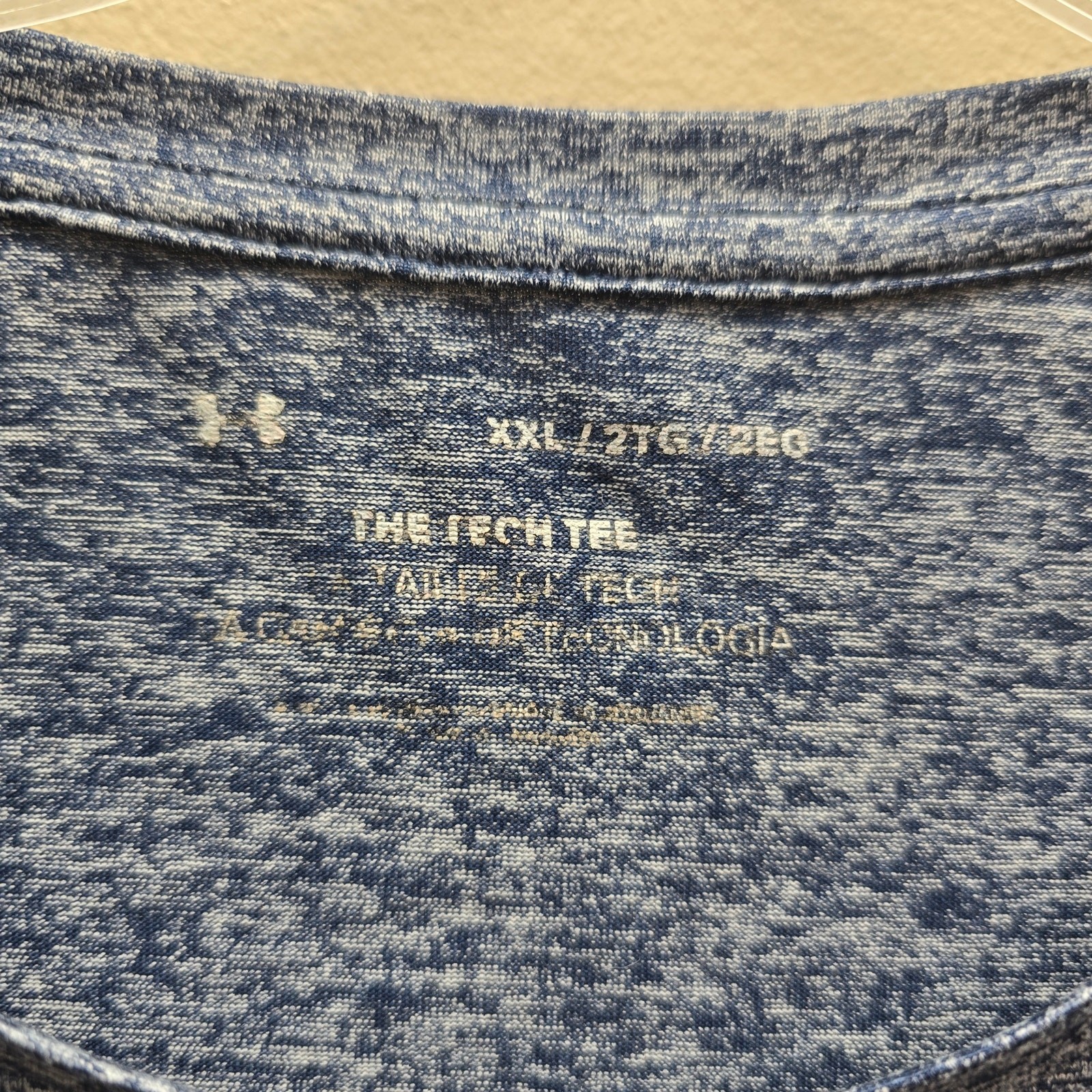 Under Armour The Tech Tee Sports Workout Gym Blue Size XXL Space Dye gallery