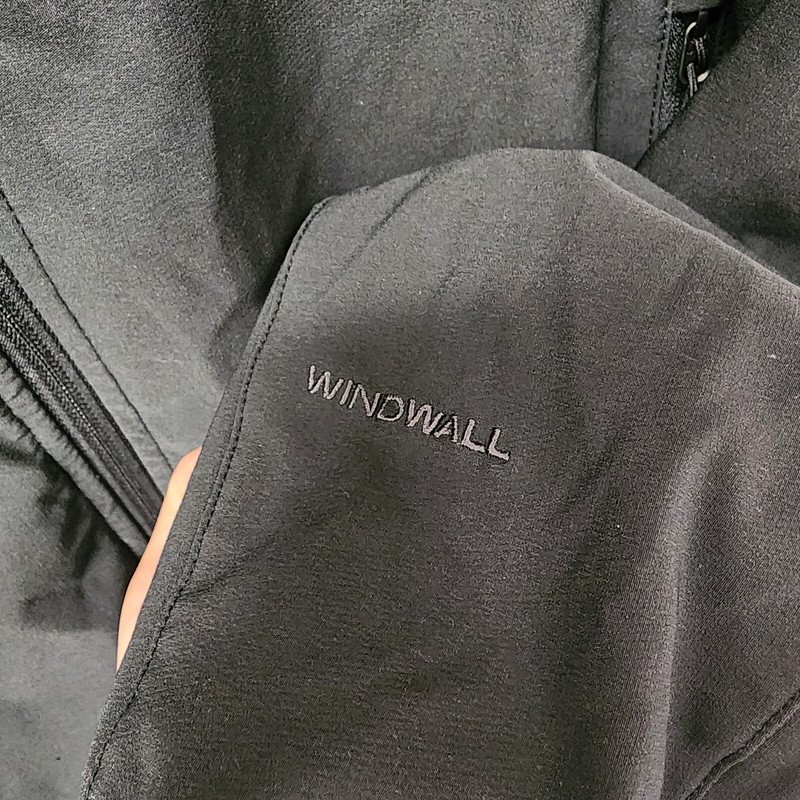 The North Face Windwall Softshell Jacket Medium Black Hiking Running Walking gallery
