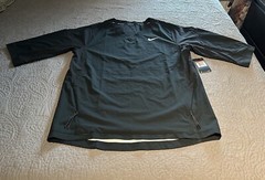 Nike Men’s Baseball Jacket Short Sleeve (3/4) 897383-010 Black Size Large $85