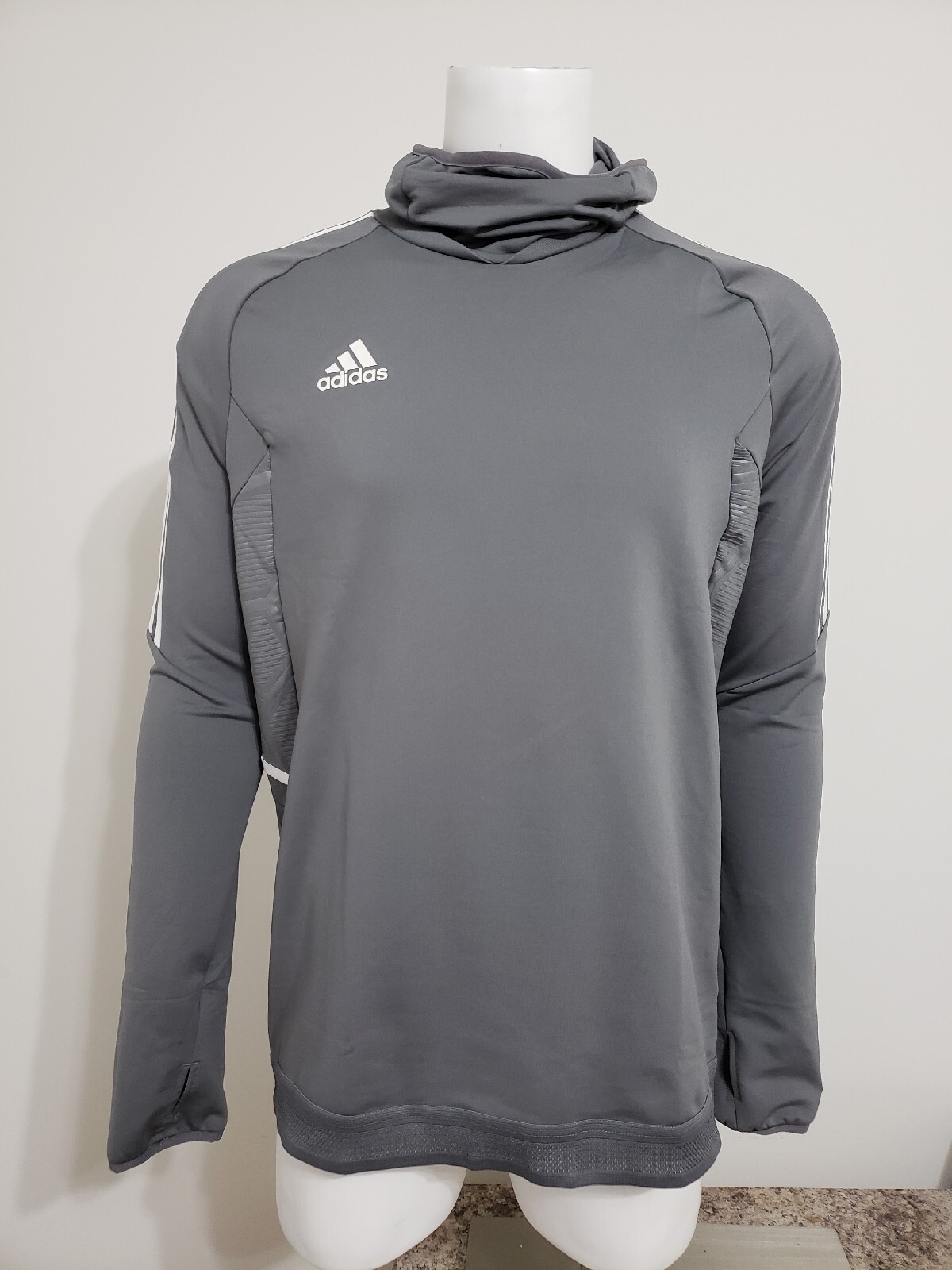 adidas Men's Condivo 22 Pro Training Warm Top HD2305 Grey Size M gallery