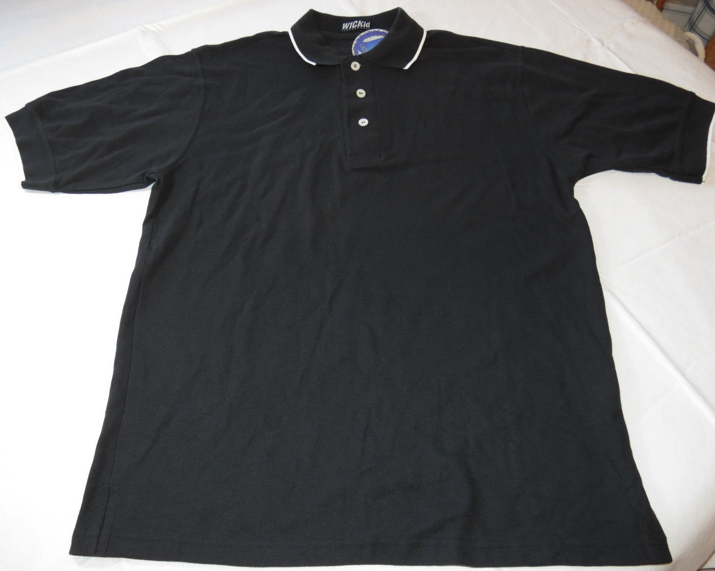 WICKid Performance Polo shirt short sleeve M blk Mens Moisture Management System gallery