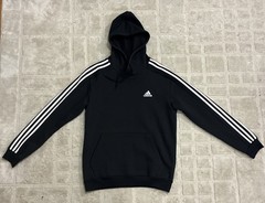 Adidas Essentials Fleece 3-Stripes Hoodie Black Men’s Choose Size IB4028