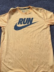 Nike Running Dri-FIT Orange Graphic Men’s M Crew Neck Short Sleeve T-Shirt