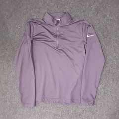 Nike Victory Golf 1/4 Zip Pullover Men Medium Purple Dri-Fit Performance Stretch