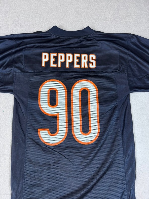 Bears NFL Equipment Onfield Men's Peppers #90 Navy Blue Jersey Small Polyester gallery