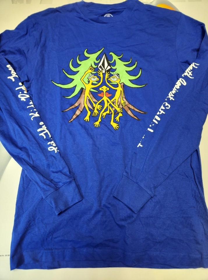 VOLCOM Snowboard Jamie Lynn 2025 Let The Kids Ride LS t-shirt MED New Old Stock gallery