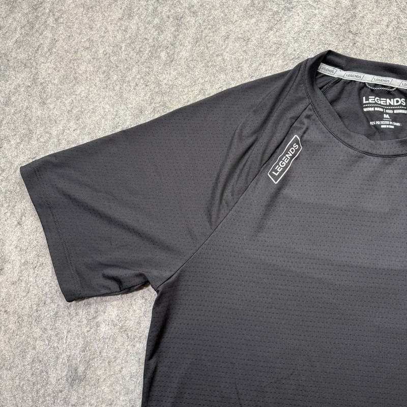 LEGENDS Performance Training Tee Shirt Men M Black Crew Neck Short Sleeve gallery