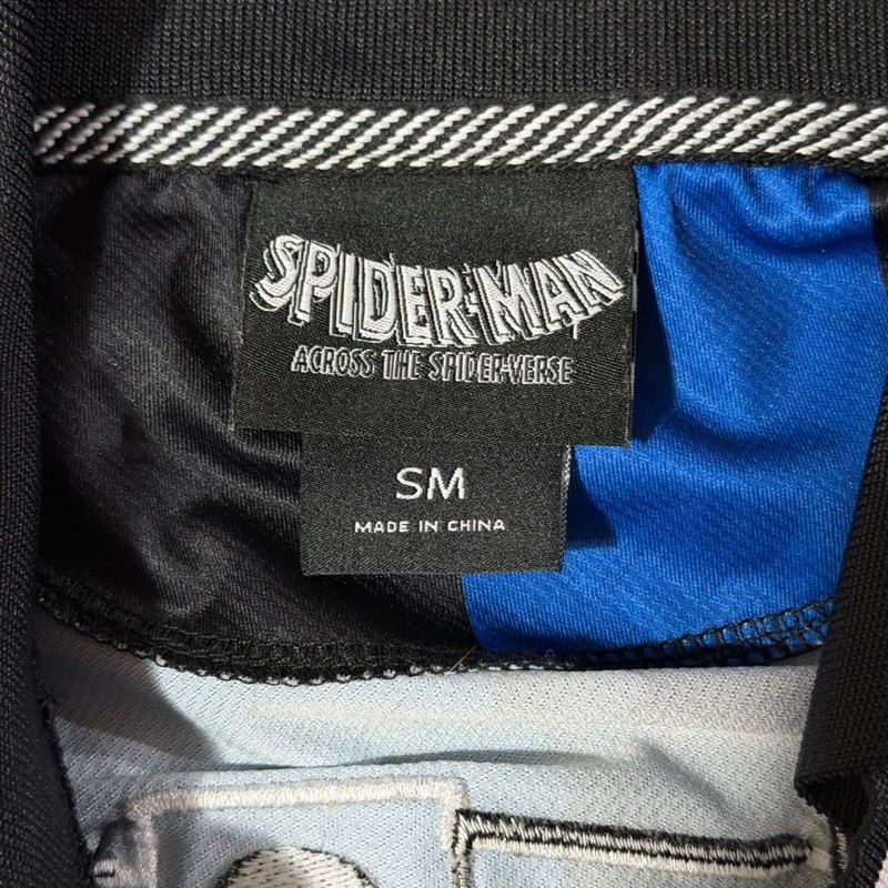 Marvel Spider-Punk Hobie Brown Soccer Jersey Blue Black Striped BoxLunch Men's S gallery