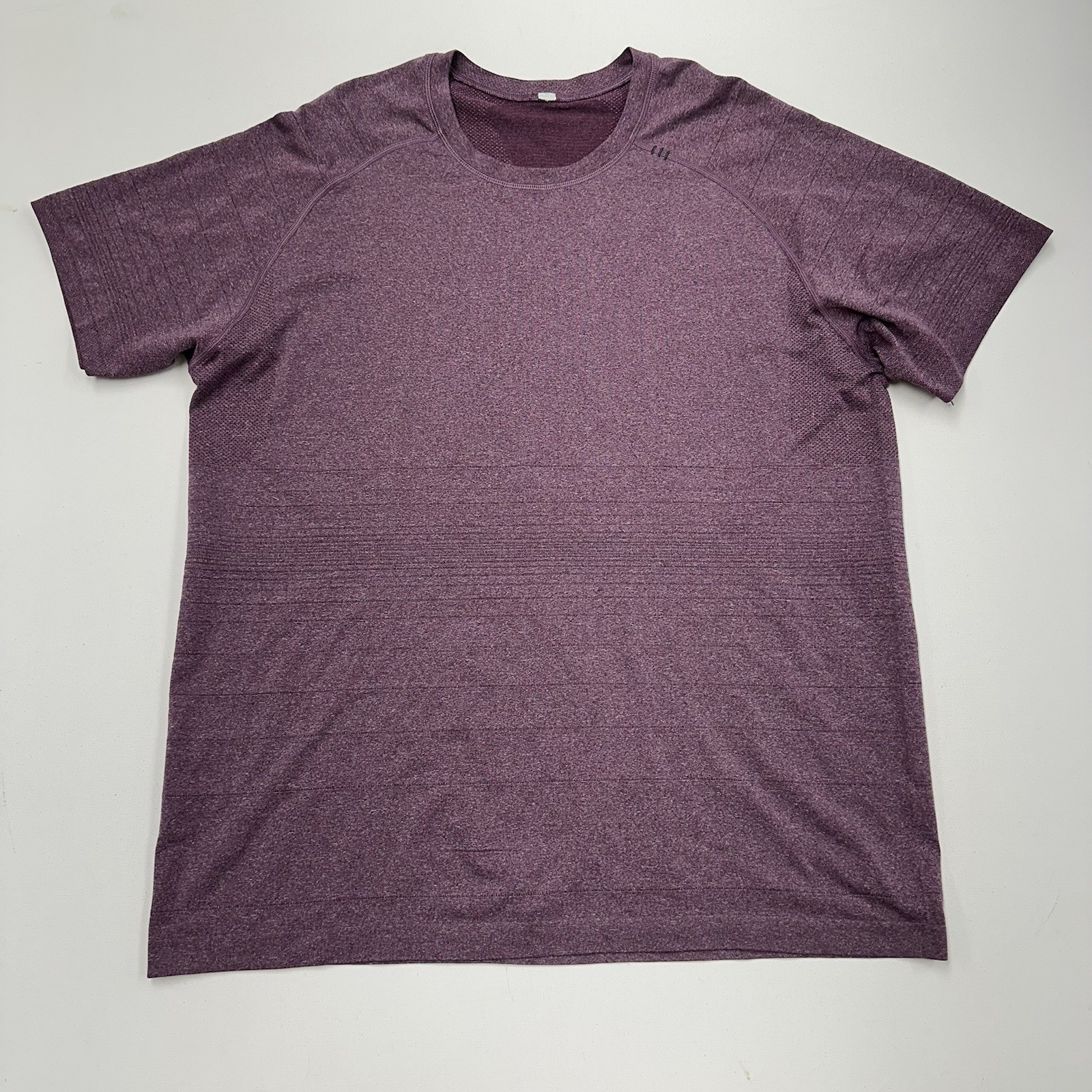 Lululemon Metal Vent Tech Long Short Shirt Men 2XL Purple Performance Active Gym gallery