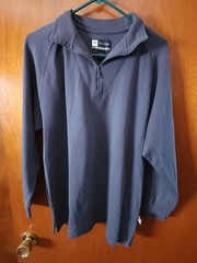 Men’s Large Jos. A. Bank Gray Leadbetter Golf 1/4 Zip Long Sleeve Pullover