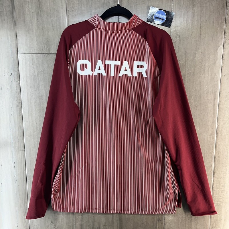 Nike Pro Elite Racing Qatar 1/4 Zip Pullover Track Jacket Red XL CI8847-611 gallery