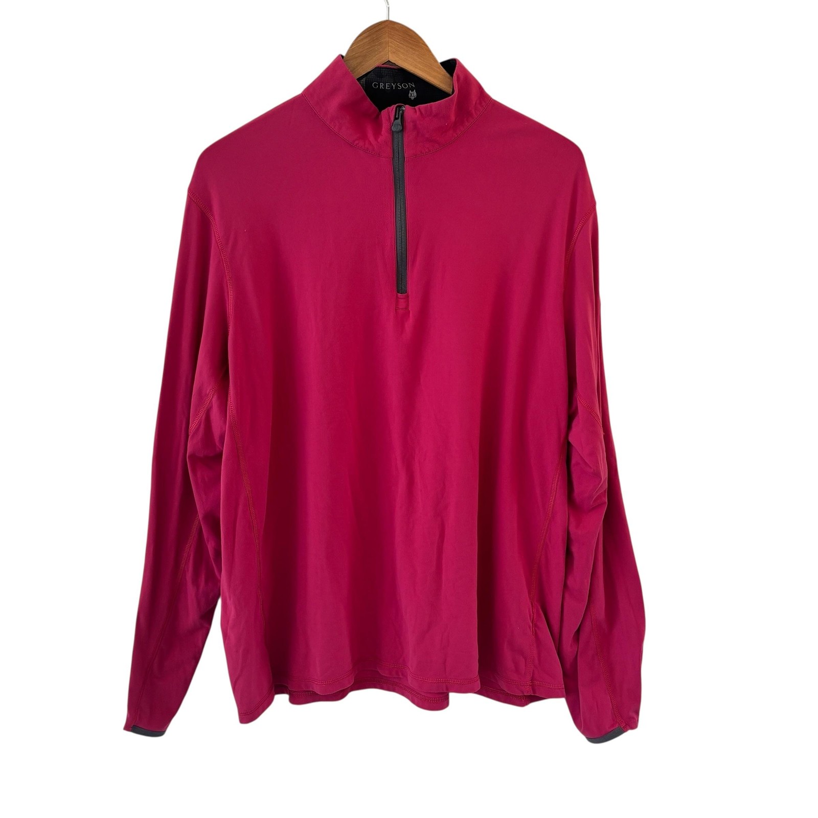 Greyson Tate Mock Turtleneck Mens XL Pink Golf Lakota Links Performance 1/4 Zip gallery