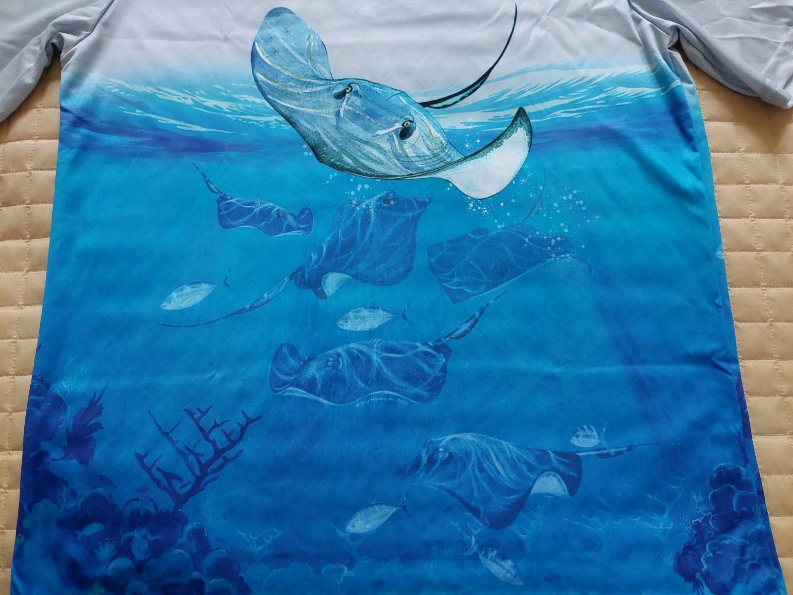 Guy Harvey Boys UPF 30 Quick Dri Short Sleeve Active T Shirt Tee Sz XXL NEW gallery