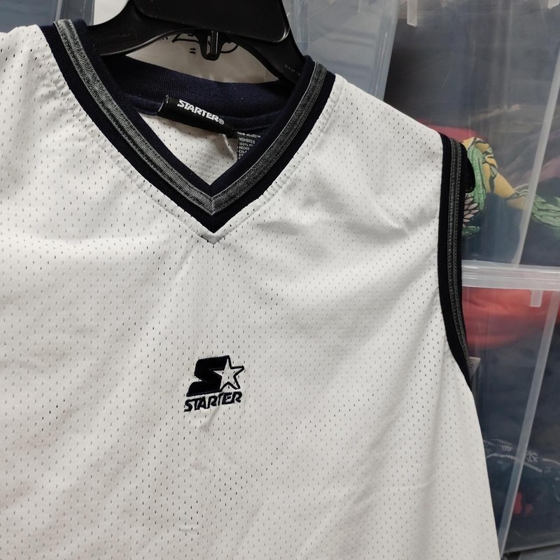 Starter Jersey 5 Medium Polyester Black And White Sports A316ed gallery