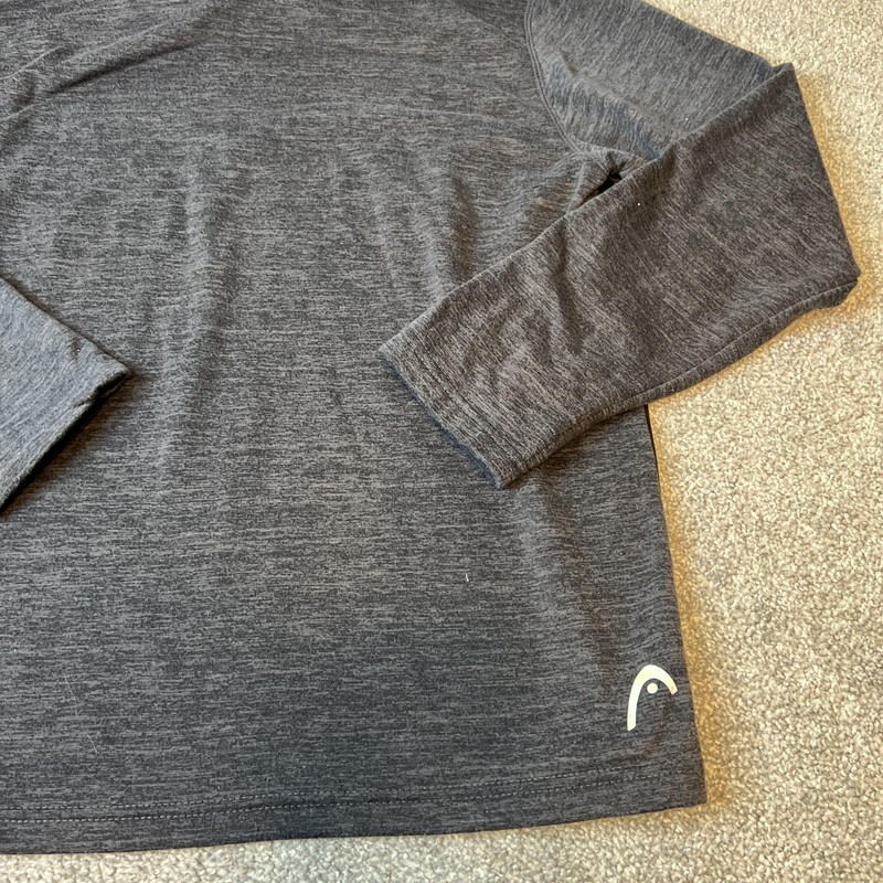HEAD Pullover Sweater Mens Large Quarter Zip Athletic Performance Fleece hunt gallery