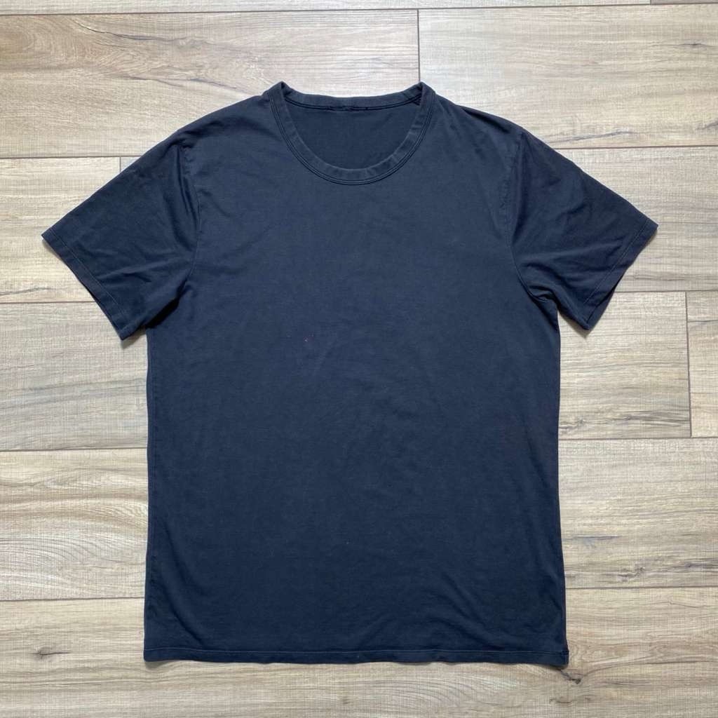 Lululemon Men's Crewneck Solid Basic Short Sleeve Short Black See Measurements gallery