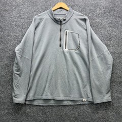 Klim Teton 1/4 Zip Shirt Mens 2XL Gray Long Sleeve Merino Blend Outdoor Pullover