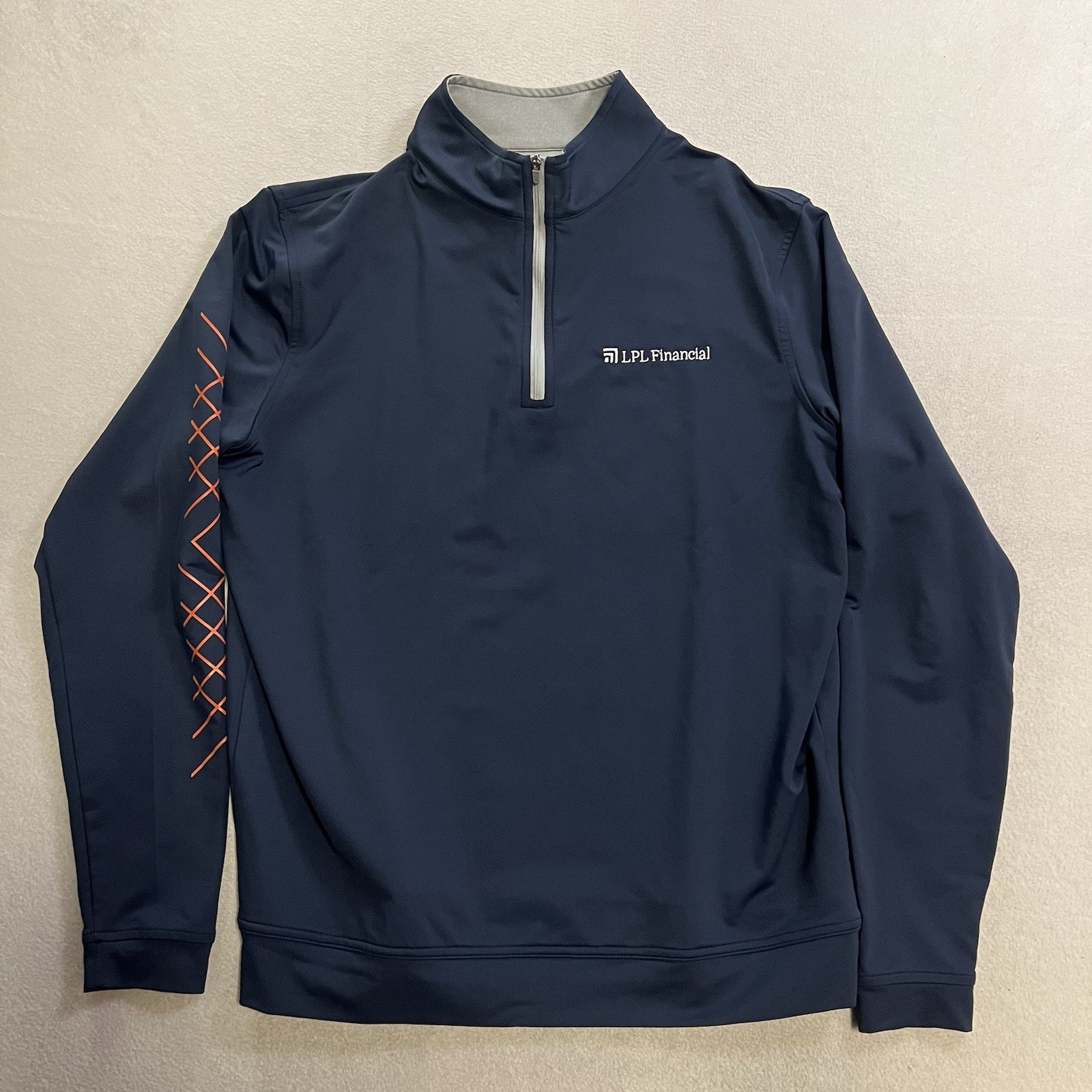 Peter Millar Pullover Men’s Medium Quarter Zip Golf Performance Lightweight Blue gallery