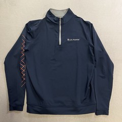Peter Millar Pullover Men’s Medium Quarter Zip Golf Performance Lightweight Blue