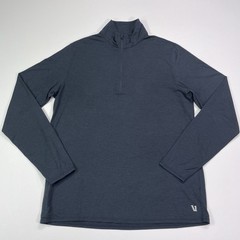 Vuori Ease Performance Half Zip 2.0 Pullover Men’s Size Large Blue Stretch￼