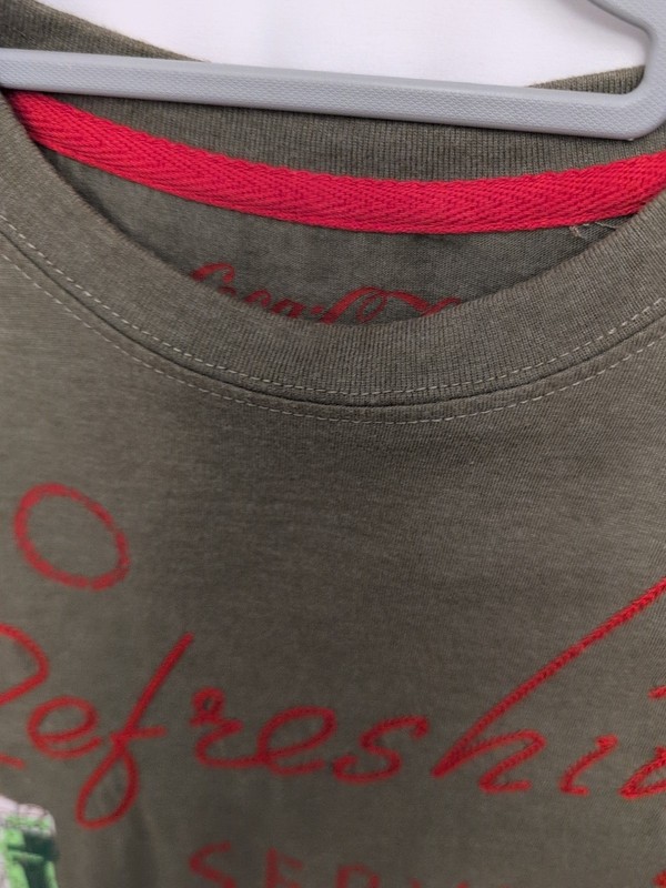 Coca Cola Small Long Sleeve Embroidered & graphic So Refreshing Gray Shirt gallery